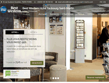 Tablet Screenshot of hotel-faubourg-saint-martin.com